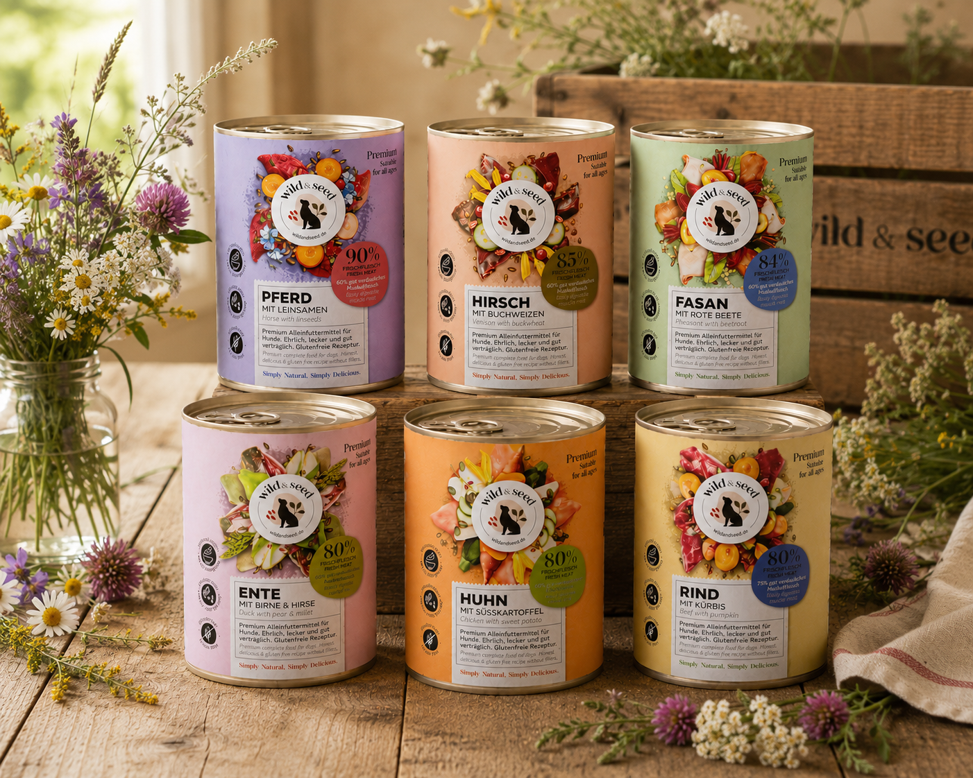 Umido naturale per cani Wild & Seed: l'alternativa al BARF per chi non può portarsi dietro la carne cruda